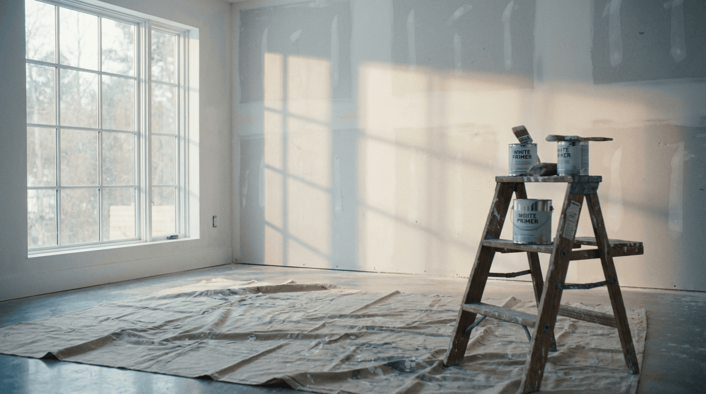 Contractor working on home renovation project with focus on quality craftsmanship
